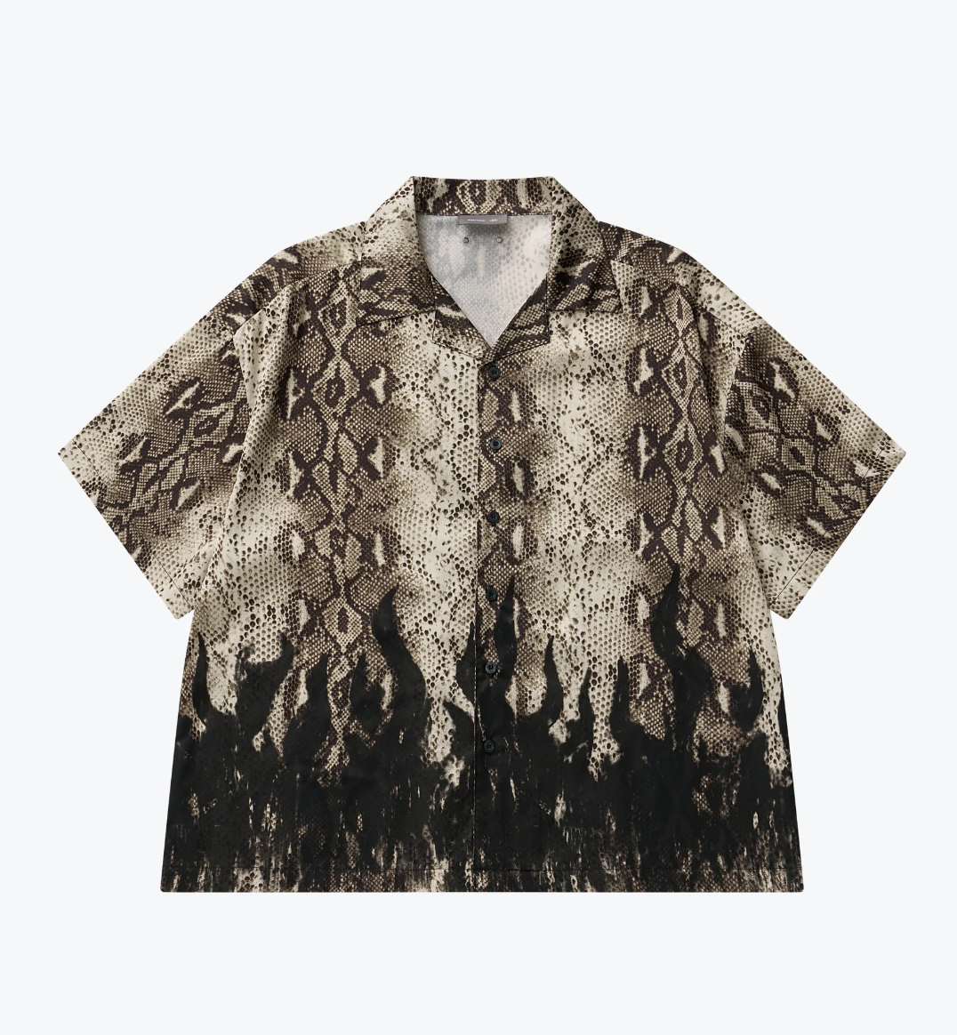 [現貨] Sense Snake Print With Flame Shirt Sand | M25-19SD