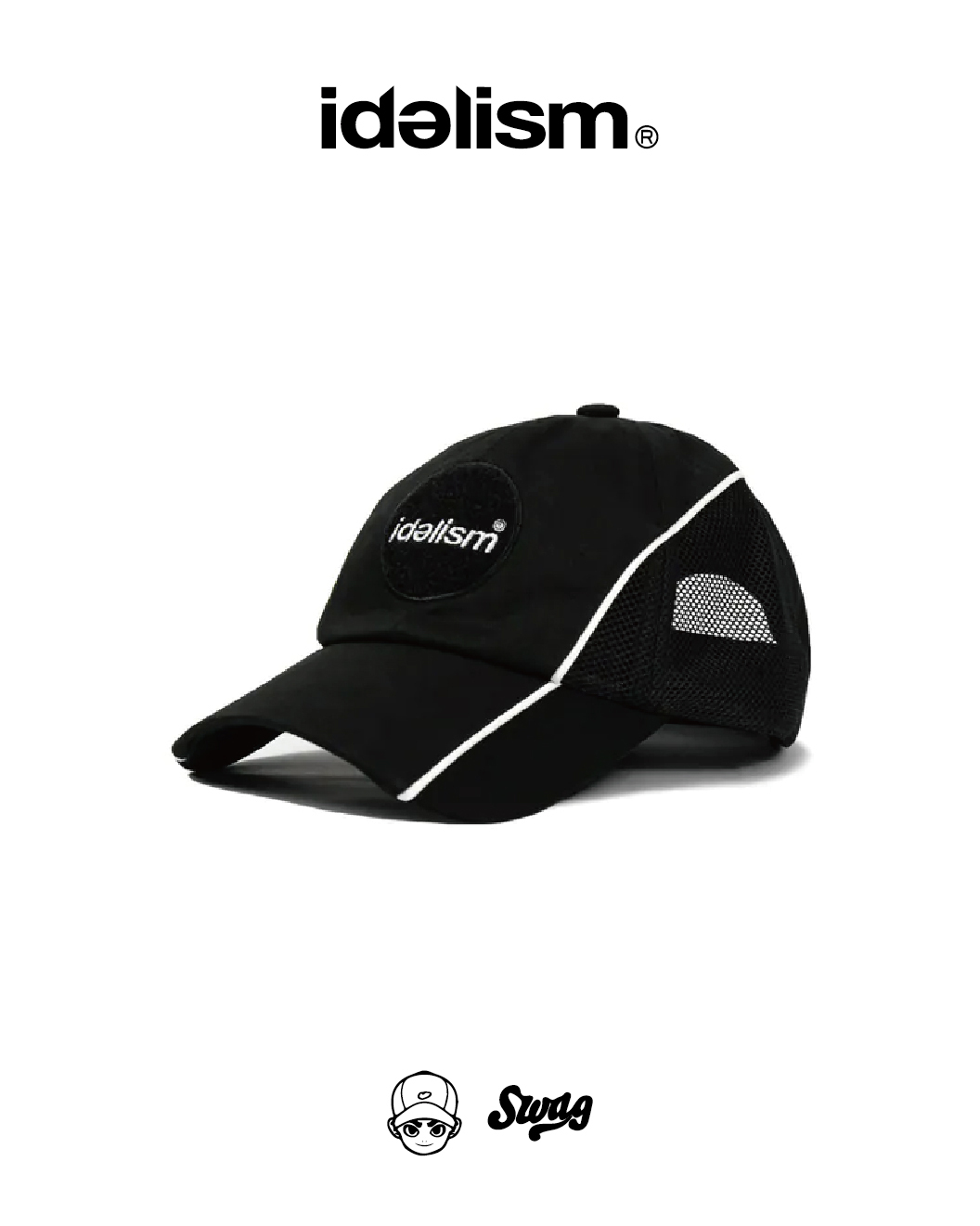 idealism X JinLio X Swag Macau 聯名款 棒球帽 黑 24 S/S Series Cap