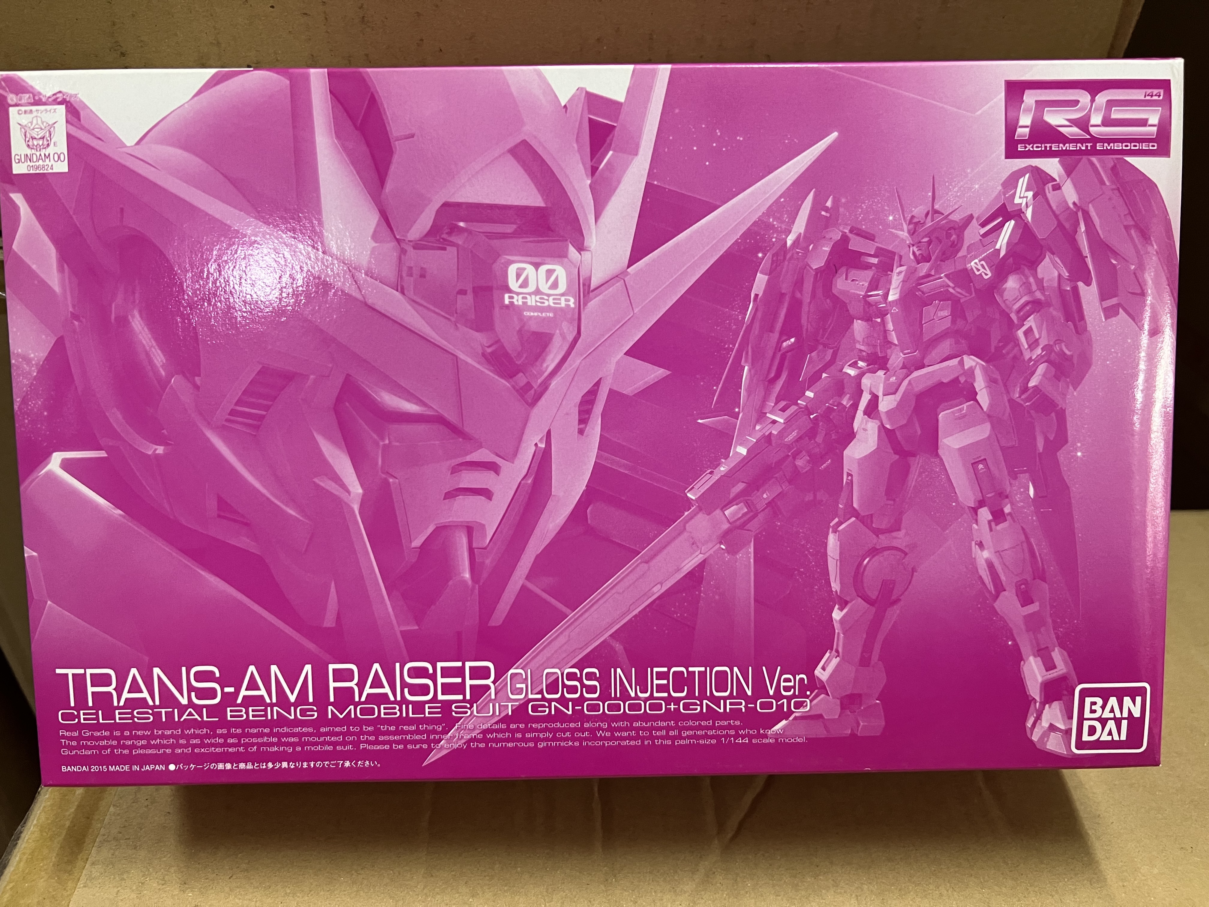 RG GUNDAM 00 trans-am raiser gloss injection