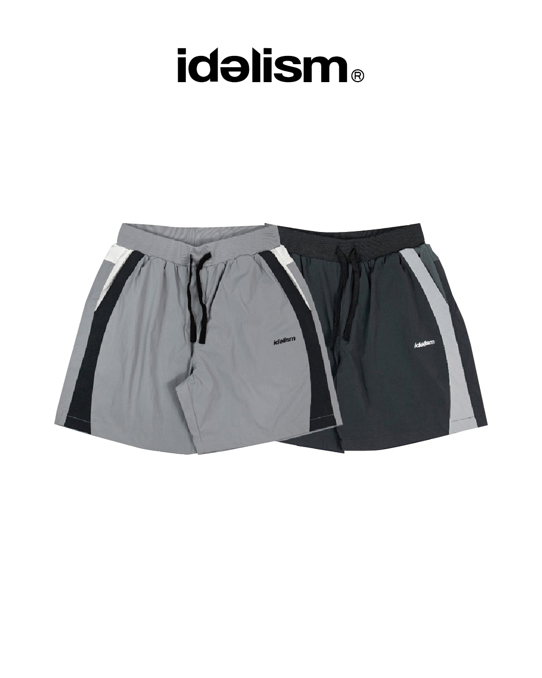 idealism 訓練短褲 透氣 深灰/灰 24 S/S Training24 Shorts