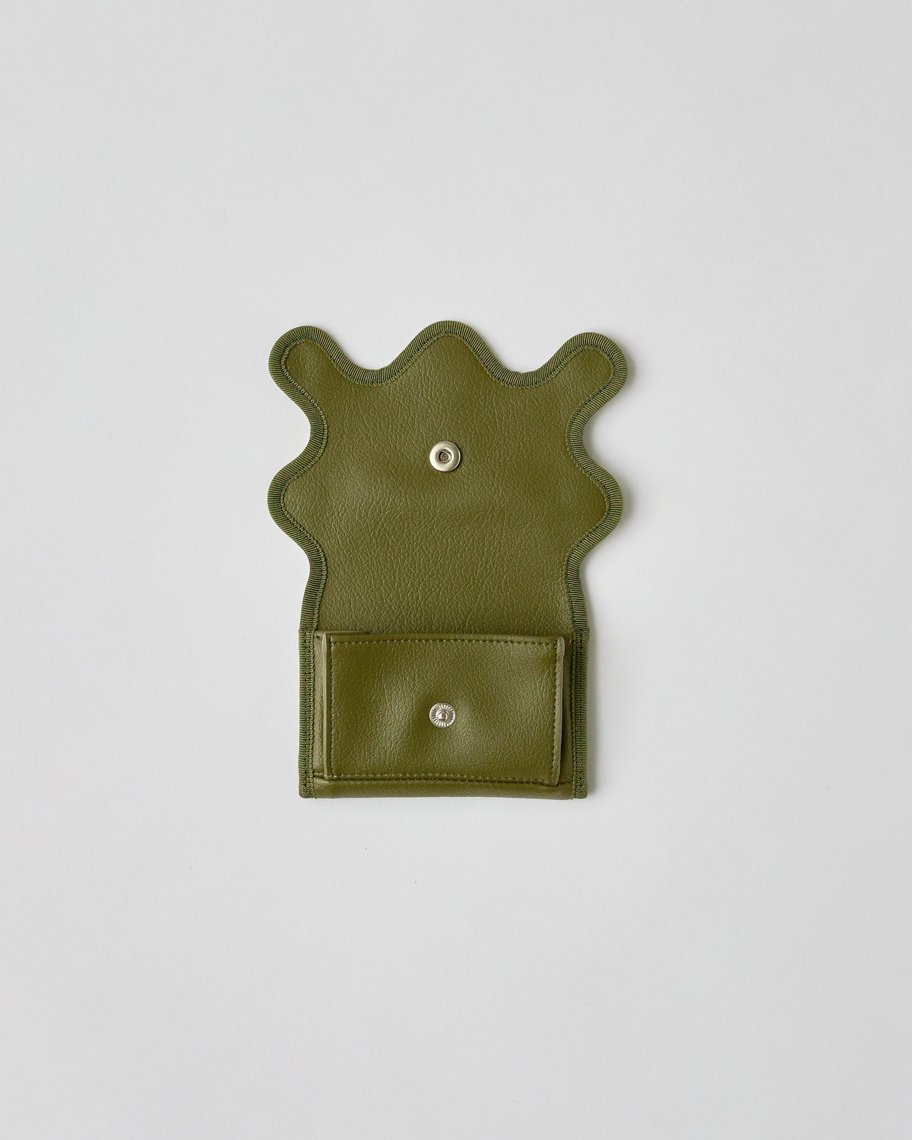 Nori 波浪零錢包 橄欄綠
