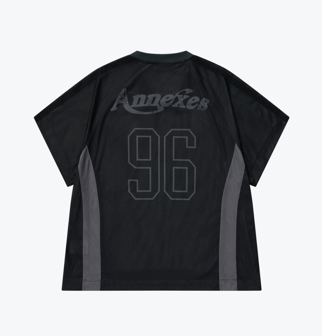[現貨] Sense Football Mesh Oversize T-Shirts Black | L25-T01BK