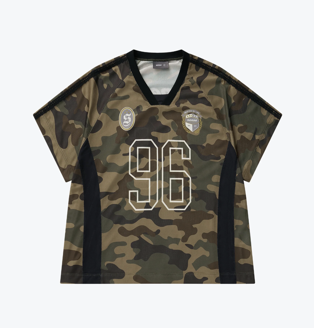 [現貨] Sense Football Mesh Oversize T-Shirts Camo | L25-T01CAMO
