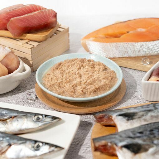 汪喵星球 貓用無膠挑嘴貓主食罐 -鯖魚雞肉 80g [1箱24罐]