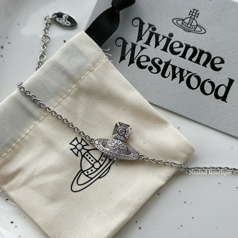 <好飾到✨> Vivienne Westwood Carmela Bas Relief Bracelet 滿鑽星球手鍊