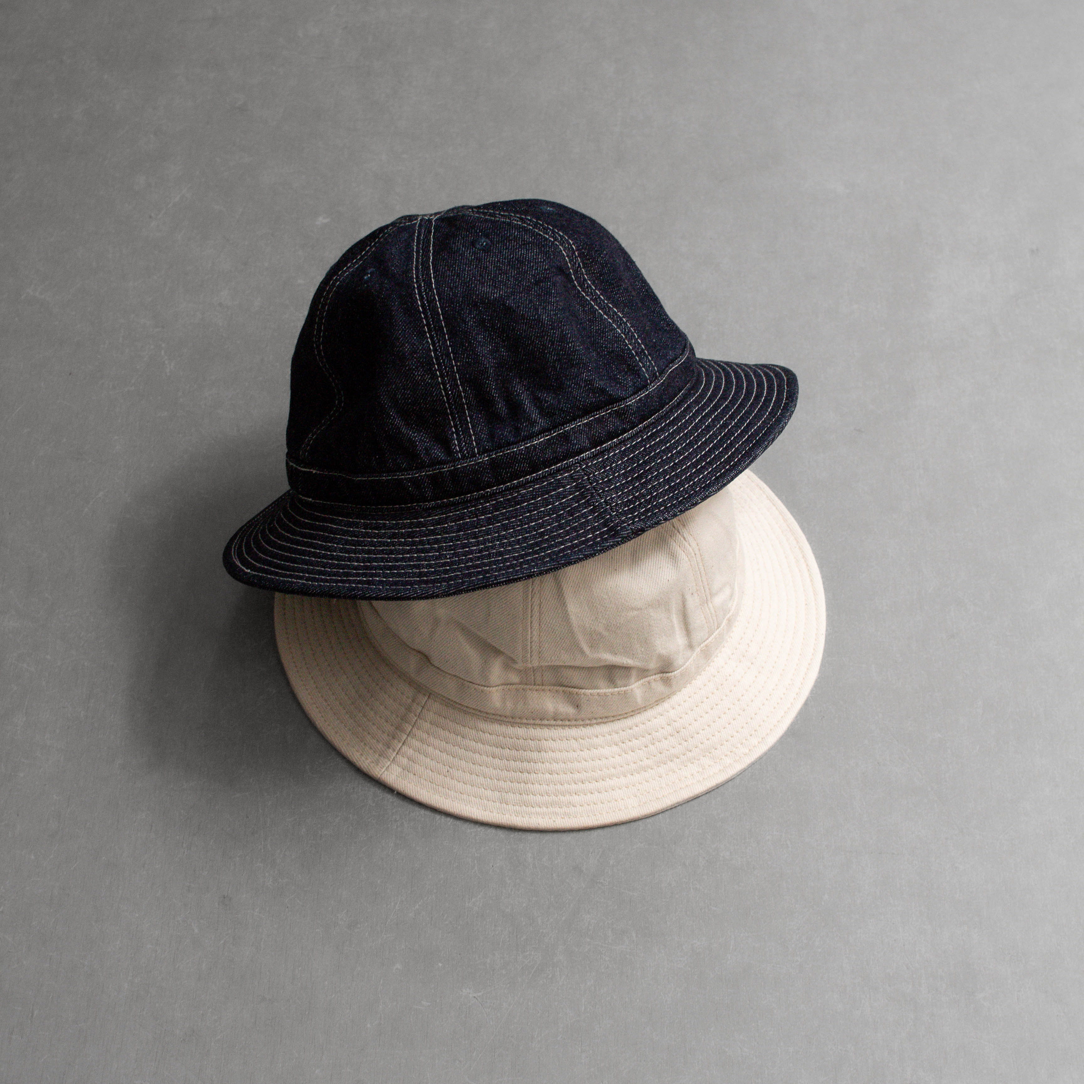 HIGHER HT19005 SELVEDGE DENIM BUCKET 日本製 丹寧 米白 漁夫帽