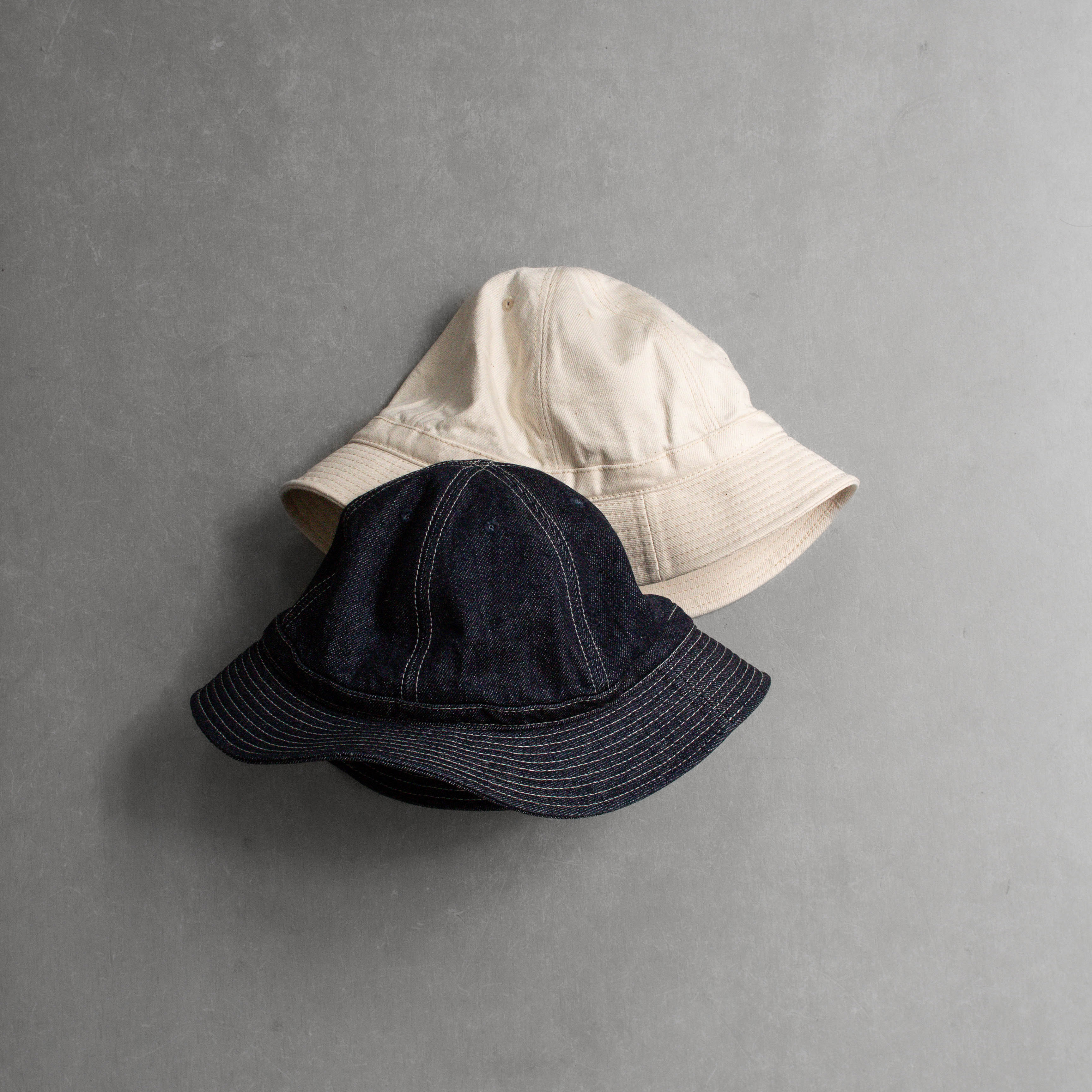 HIGHER HT19005 SELVEDGE DENIM BUCKET 日本製 丹寧 米白 漁夫帽