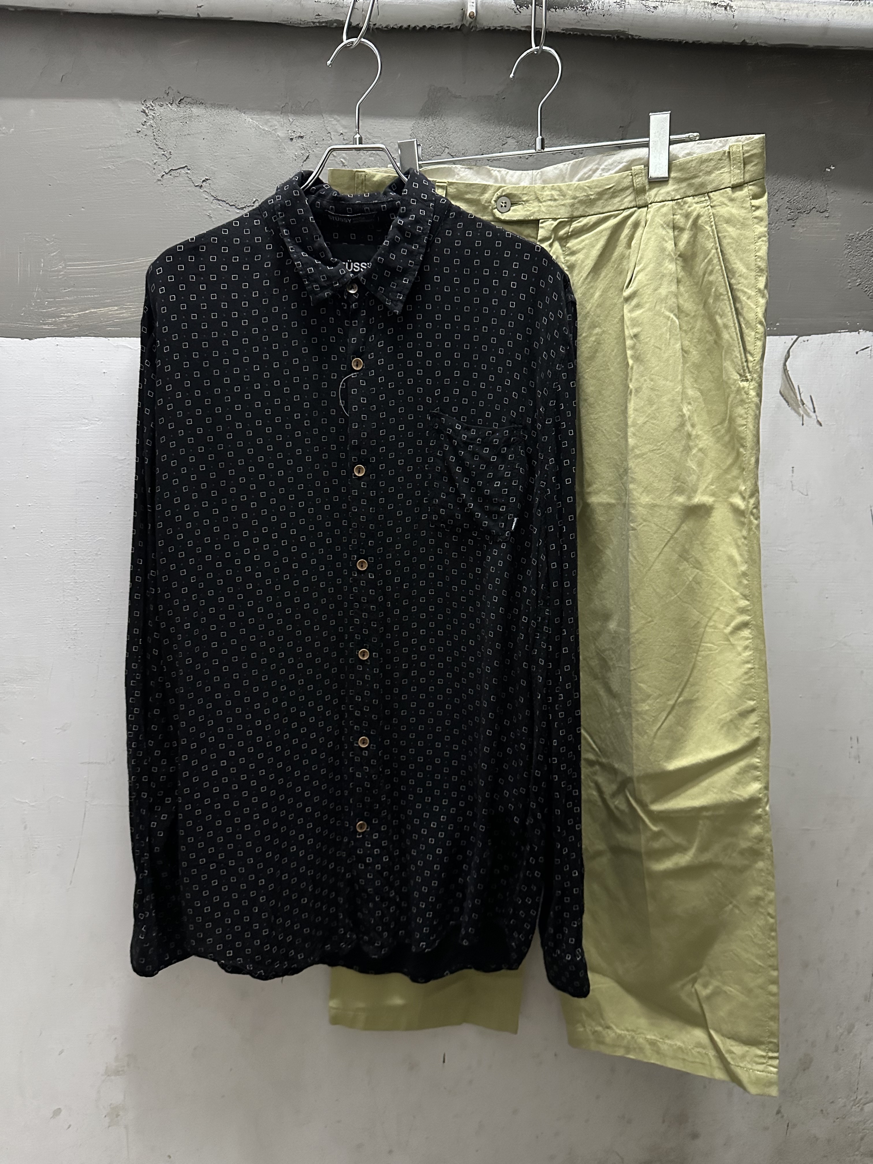 STUSSY Rayon Pattern L/S Shirt