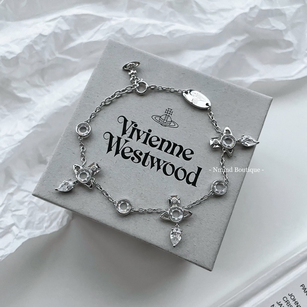 <快速出貨> Vivienne Westwood Phaedra bracelet 水滴晶鑽吊墜手鍊