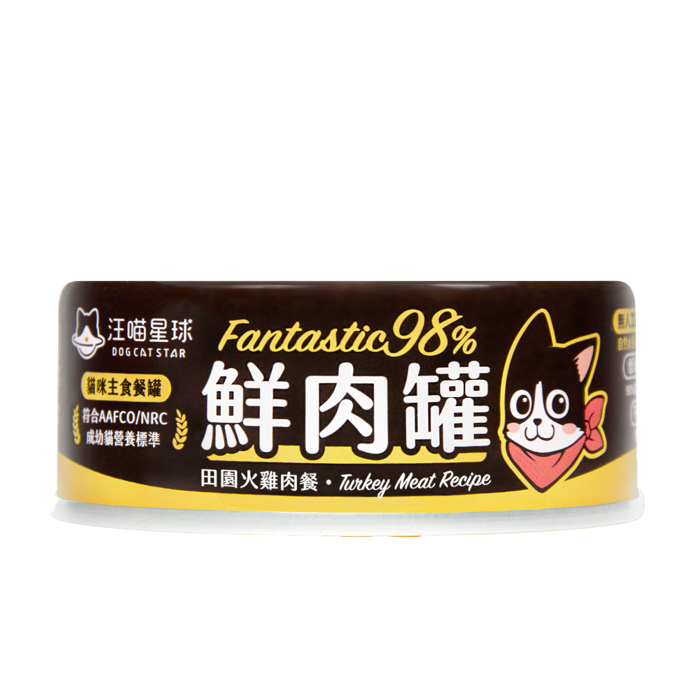 Dog Cat Star Fantastic 98% Canned Cat Food (80gx24cans)