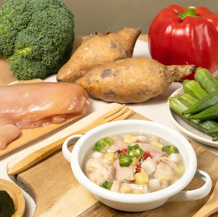 汪喵星球 犬用90%鮮肉主食餐包-健美火雞佐青花椰秋葵(低脂高纖配方) 150g【1箱12包】