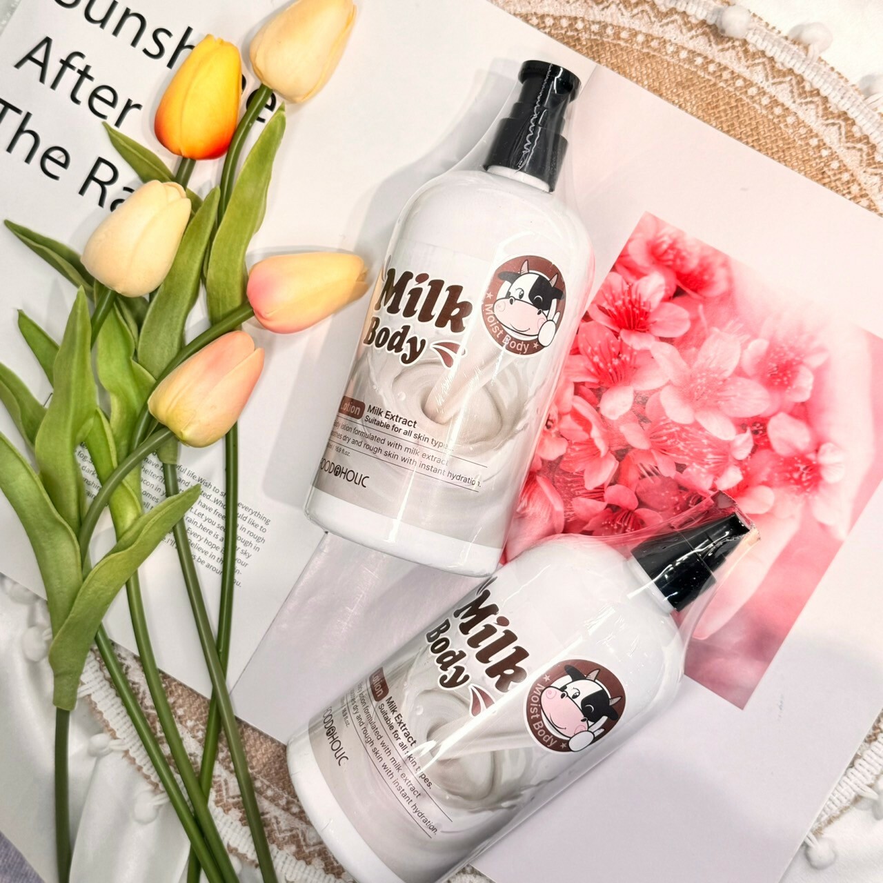 韓國  Foodaholic 牛奶身體乳 500ml