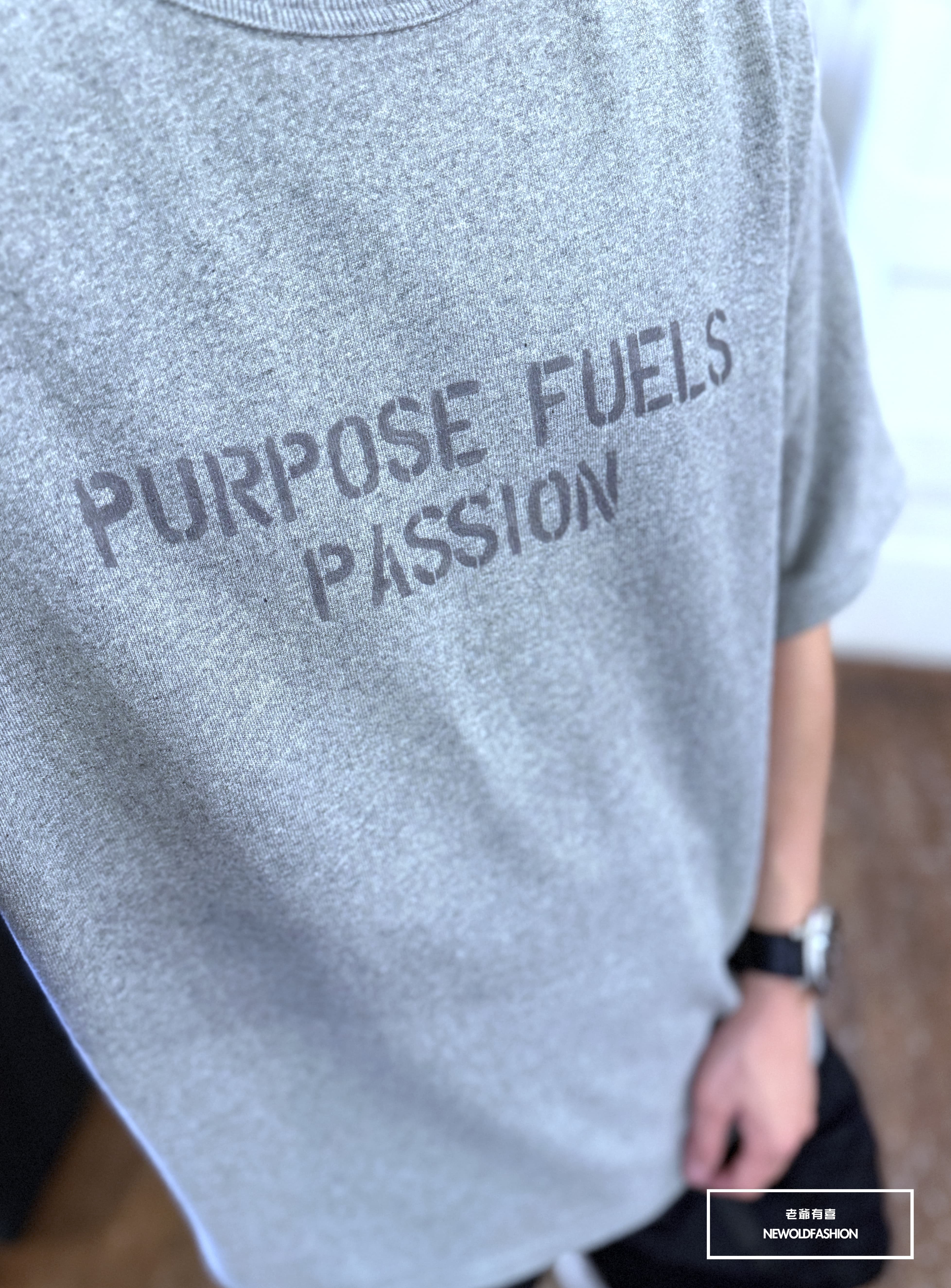 『新品上市』重磅PURPOSE標語短T(NOF25038124)-淺灰