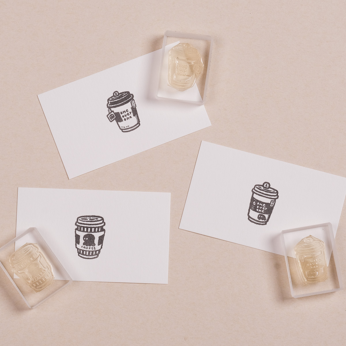 手繪童趣感 飲料杯 膠版印章/一分之一工作室/臺灣