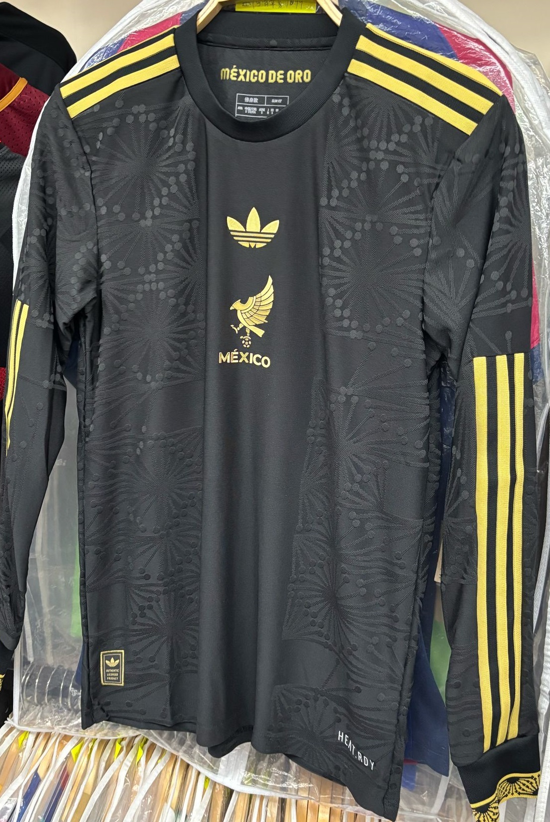 2025墨西哥國家隊黑金長袖特別版球衣