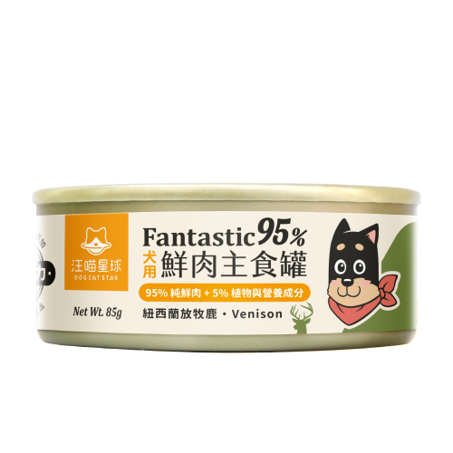 DOG CAT STAR Fantastic 95% Venison Recipe Canned Dog Food (85gx24cans)