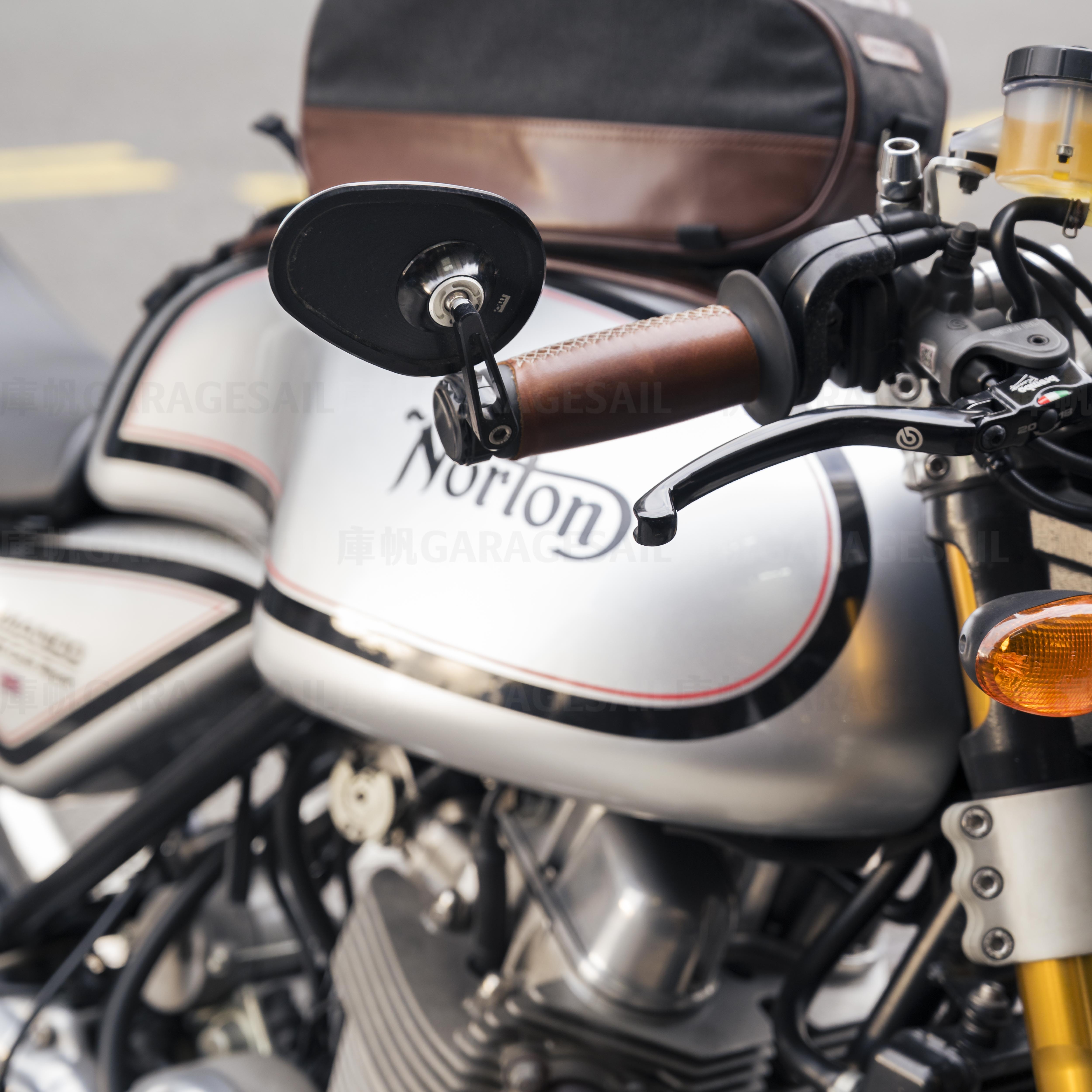 Motogadget 把手端 後照鏡 橢圓 短桿