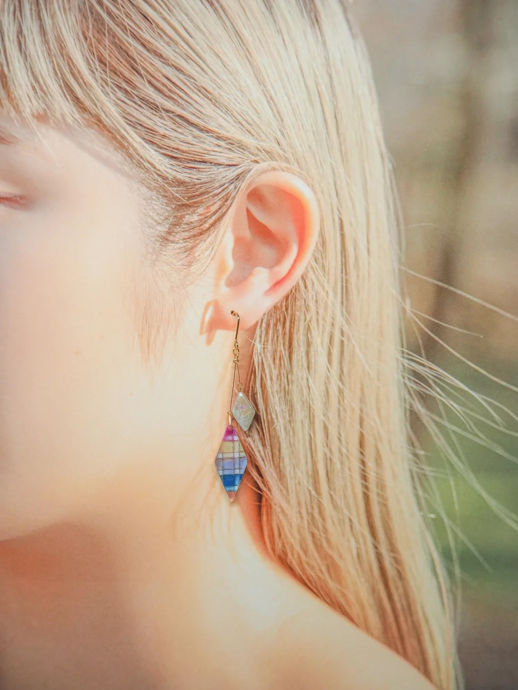 [Beloved color m] Check | Diamond | 耳針 | NO.6