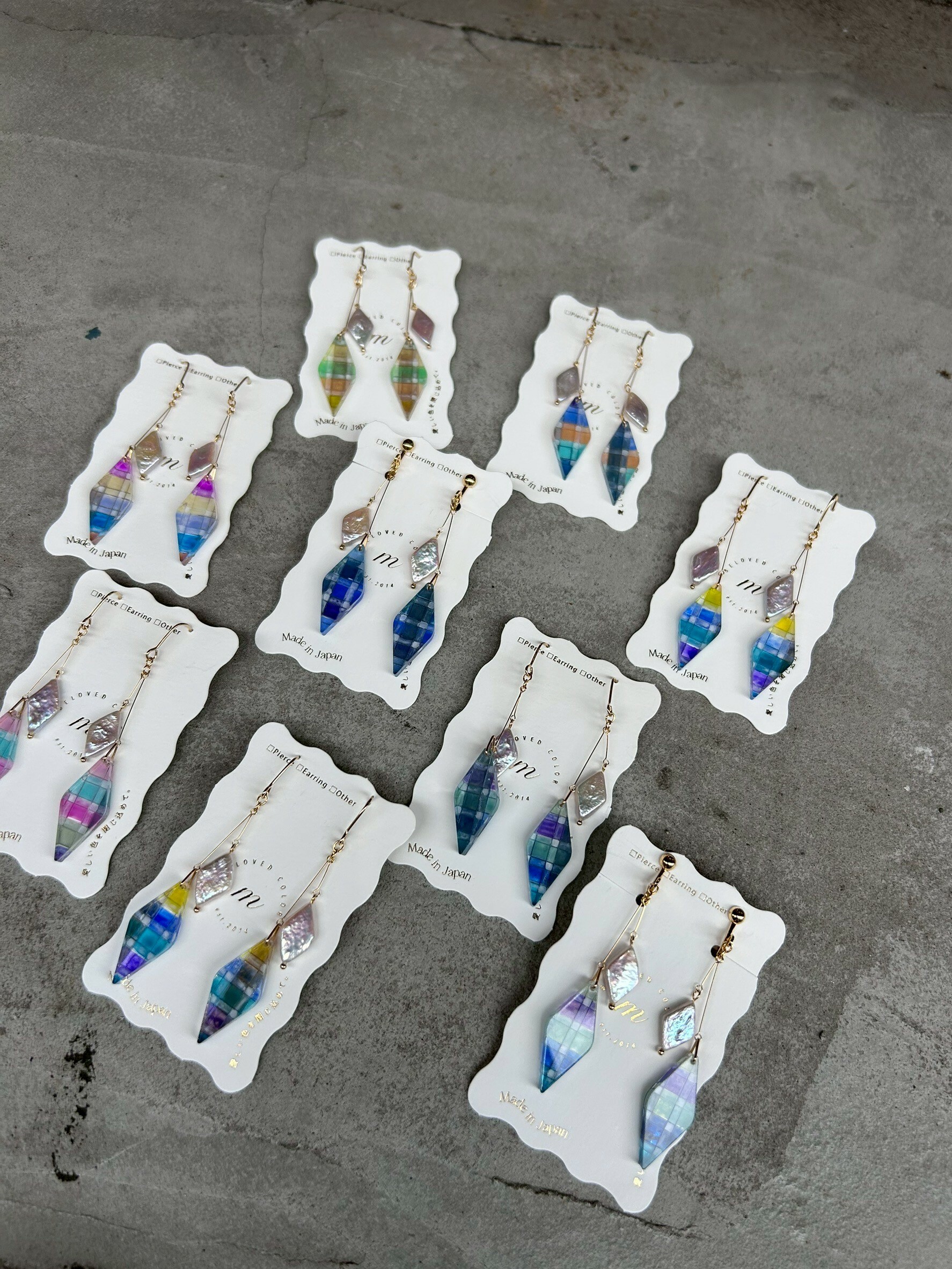 [Beloved color m] Check | Diamond | 耳針 | NO.6