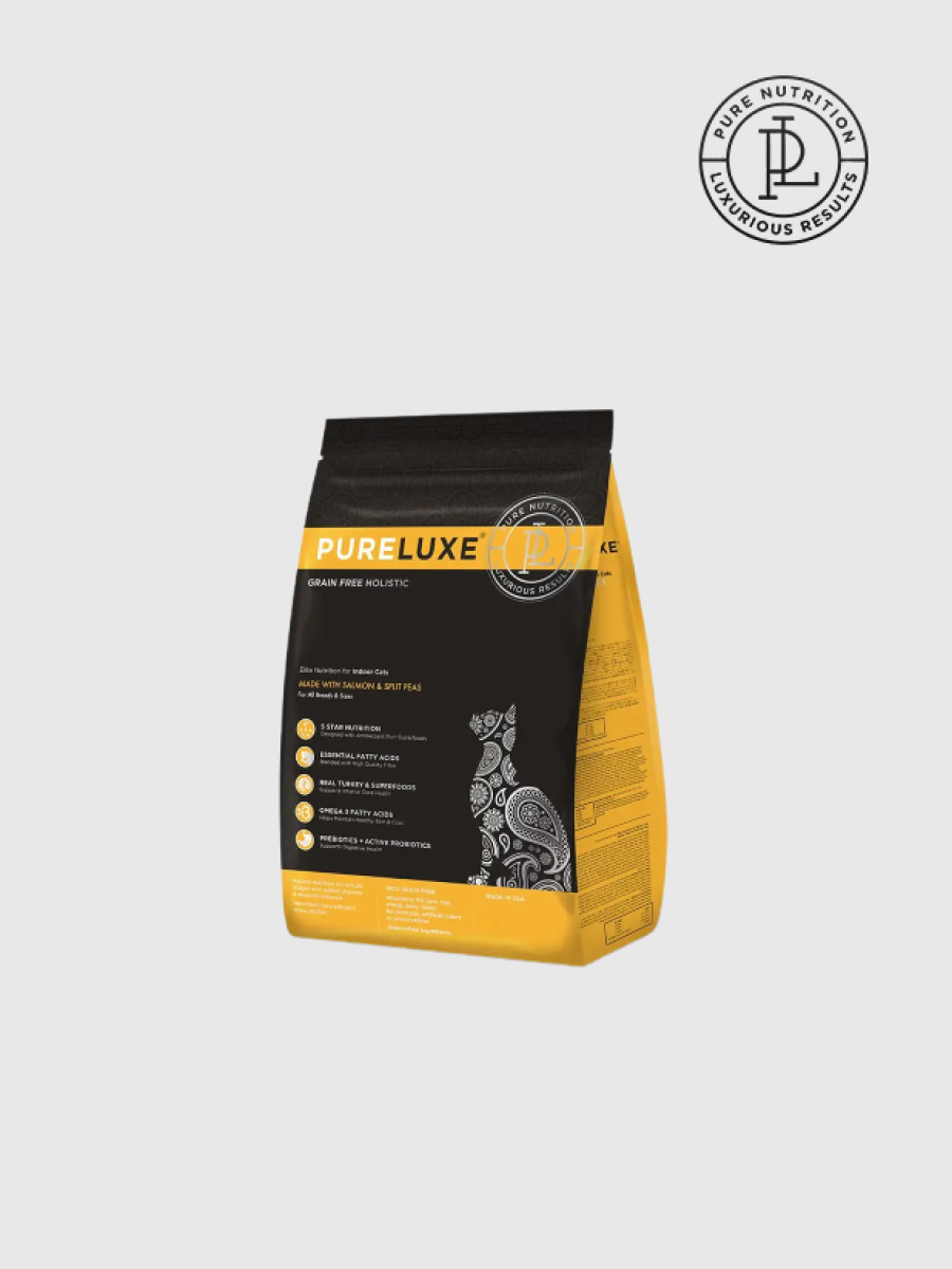 【PURELUXE 美國純華】無穀天然成幼貓糧｜鮭魚+豌豆 (室內貓配方)