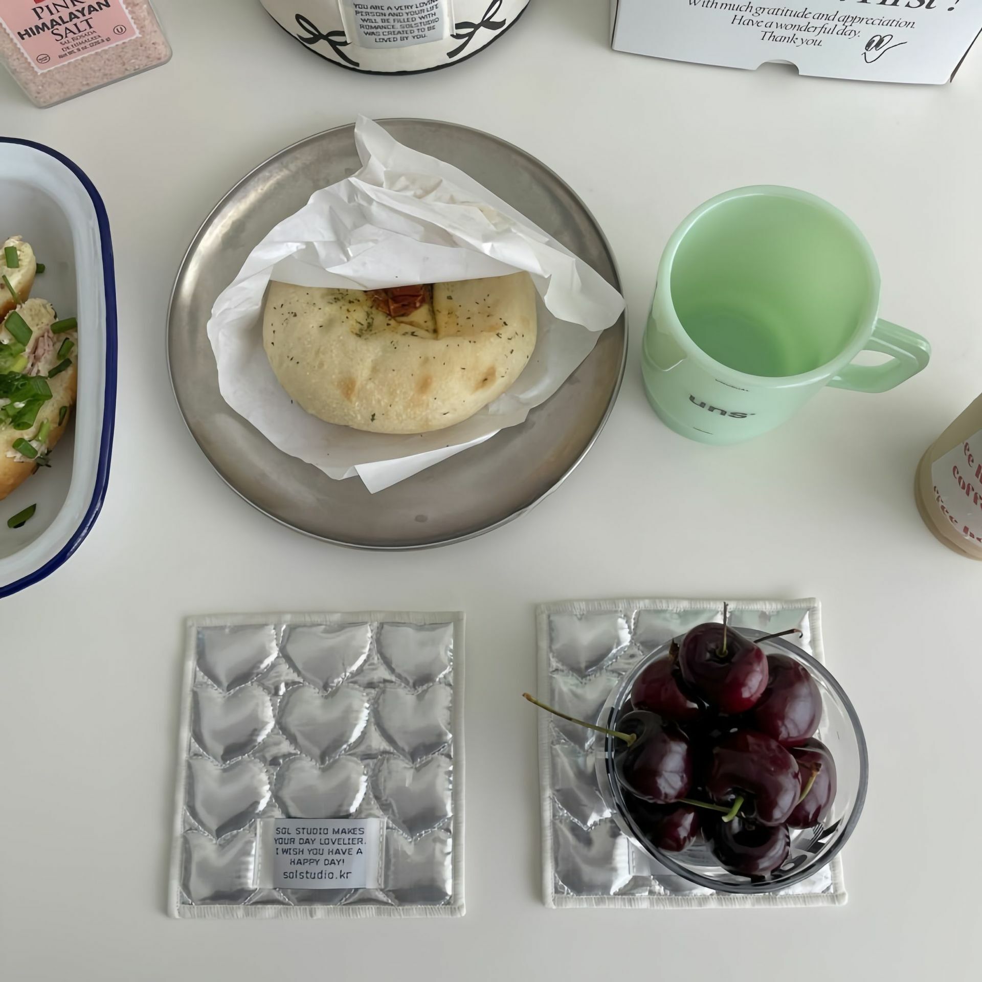 《5866》愛心金屬風杯墊