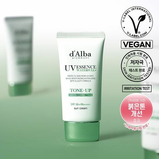 d'Alba Waterfull Tone Up UV Essence Sun Cream [Green Correcting] SPF50+ PA++++ 50ml