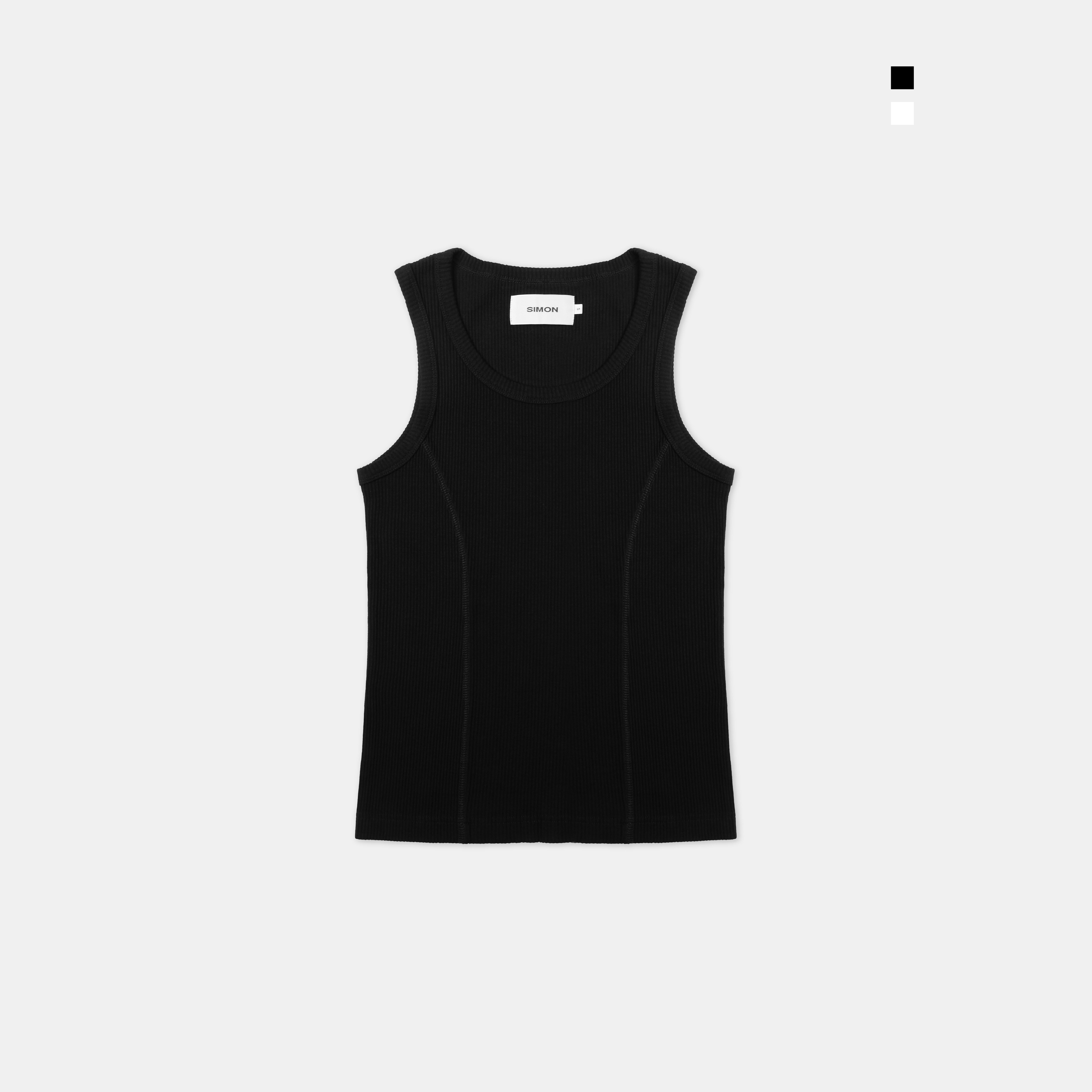 SIMON MADE TS-2511 高級感 坑條 剪裁 坦克 背心