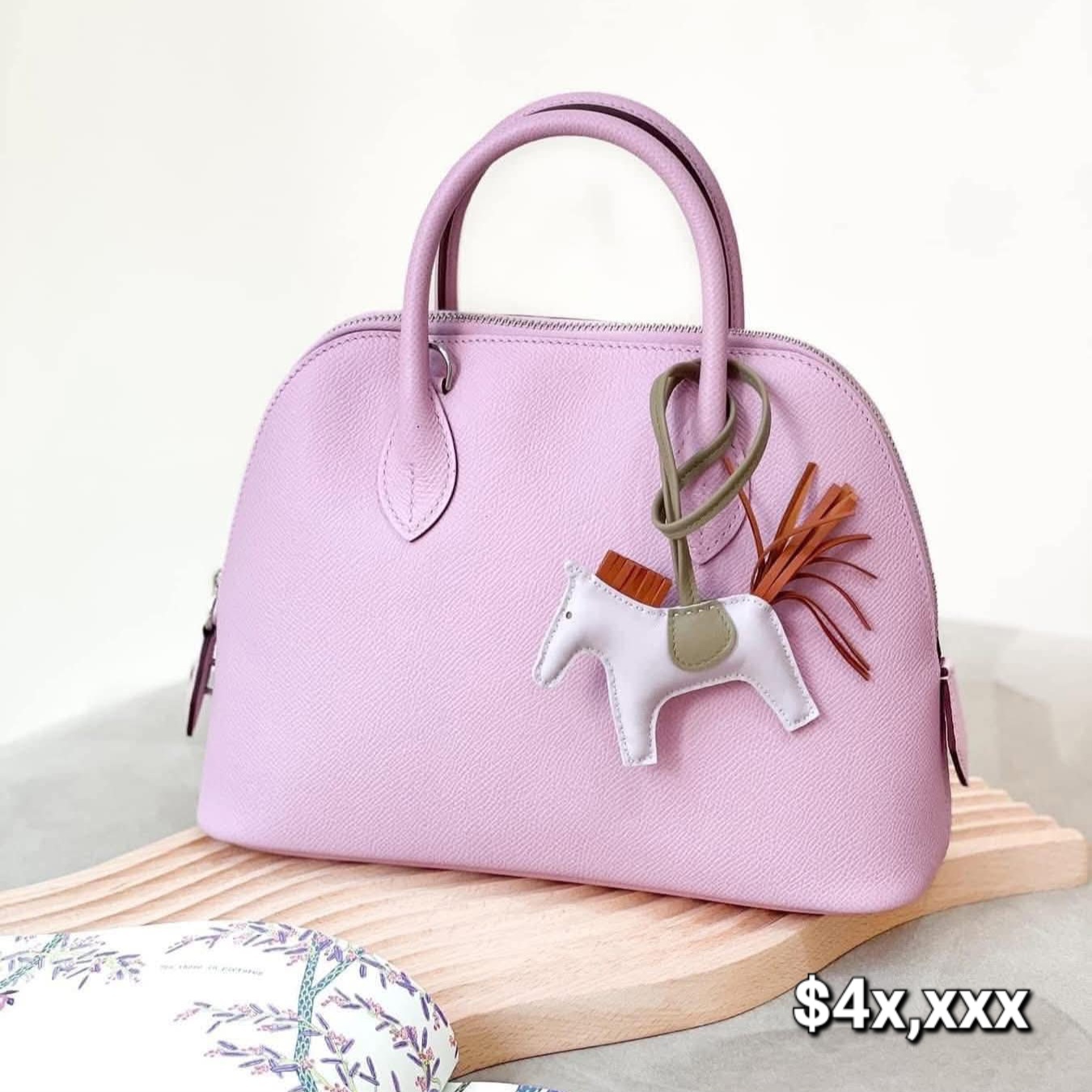 Preloved Hermes Bolide 25 Epsom Leather Mauve Sylvestre X9 PHW HK$4x,xxx  (HK$2,000 即時落訂)