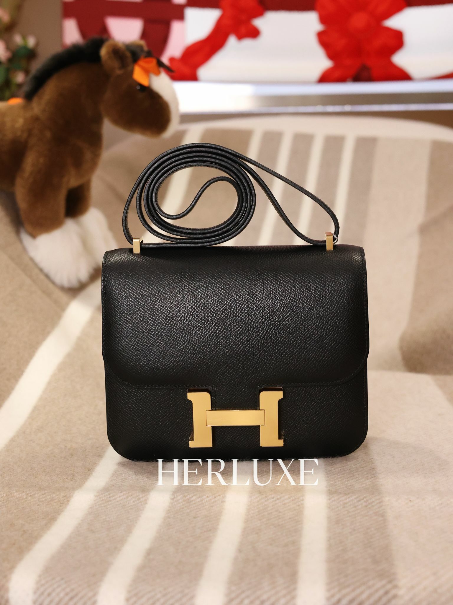 Constance mini 89 noir cc epsom Z （二手 99%new）