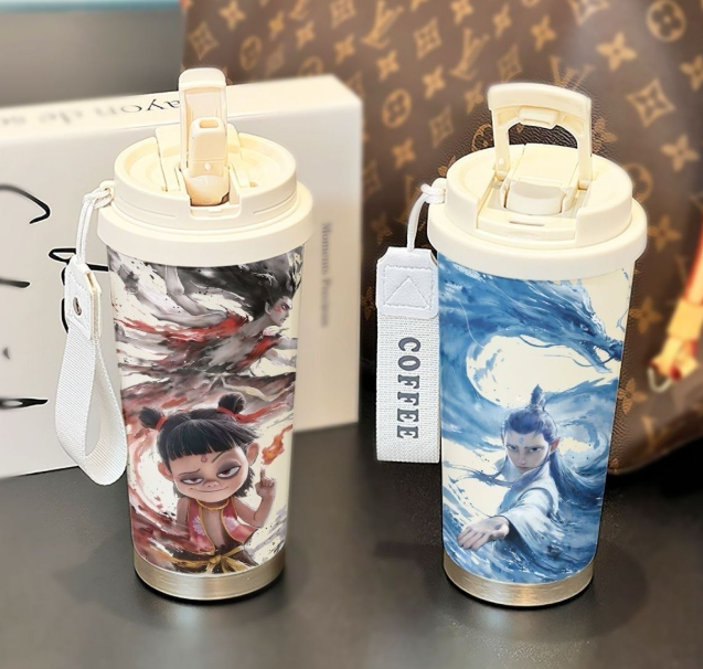 哪吒550ml 大容量 保温保冷 水瓶 316不锈钢内胆