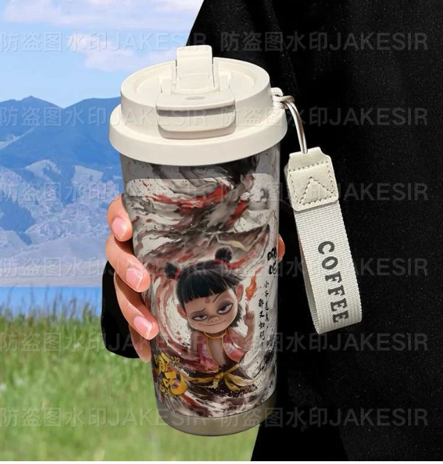 哪吒550ml 大容量 保温保冷 水瓶 316不锈钢内胆