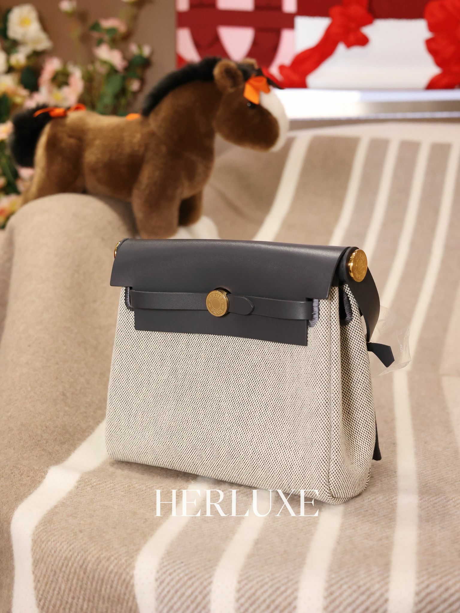 Herbag mini 85 ardoise/ecru cc canvas K