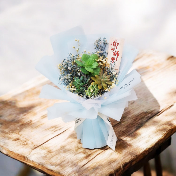 多肉花束,多肉畢業花束,Succulent Bouquet