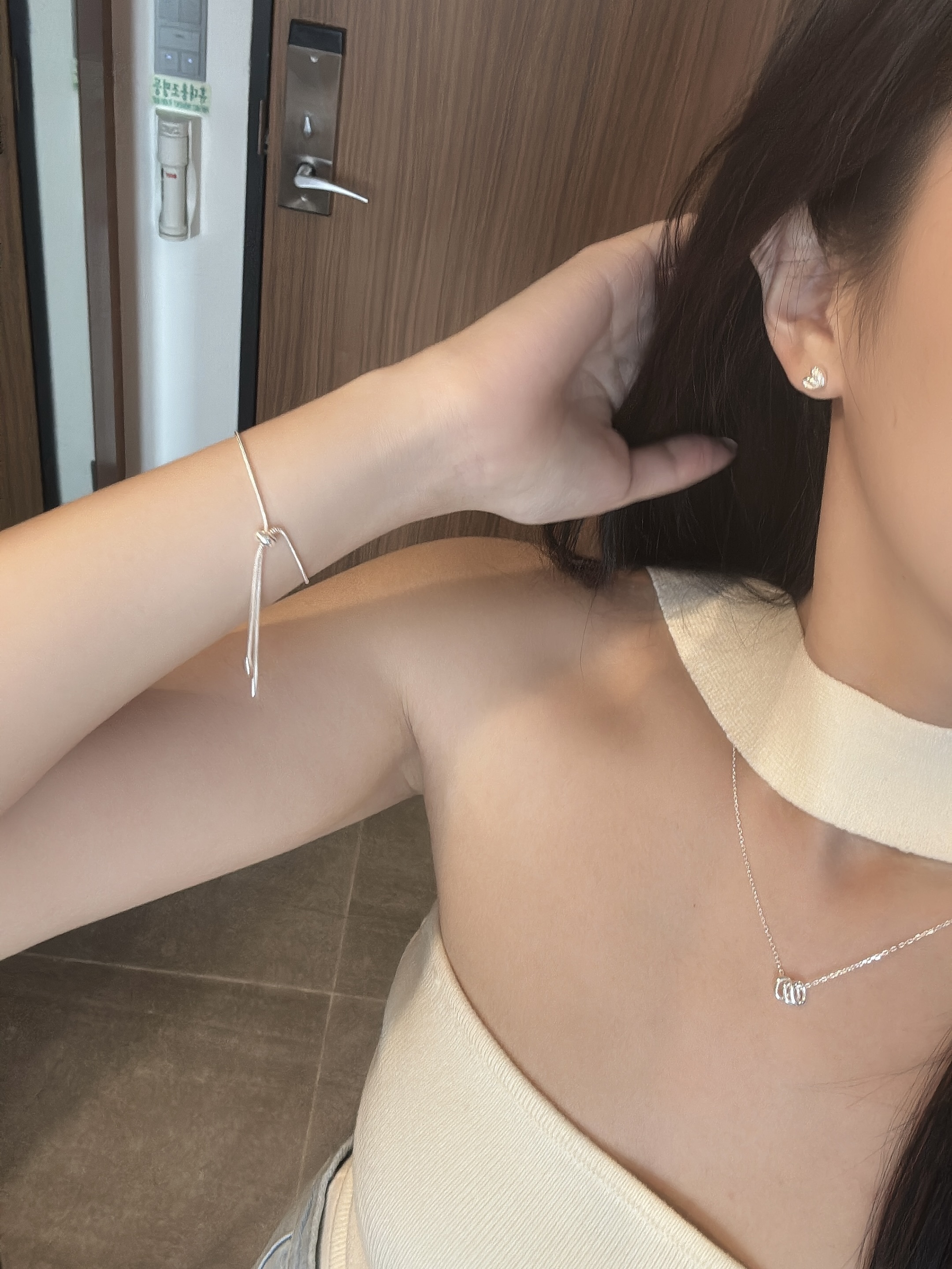 L02 圓圈手鍊-925純銀