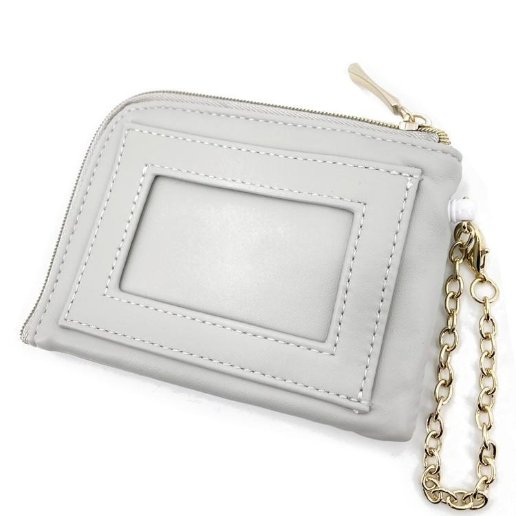 日本 Sanrio 心心車線刺繡 PU皮証件套連散紙包