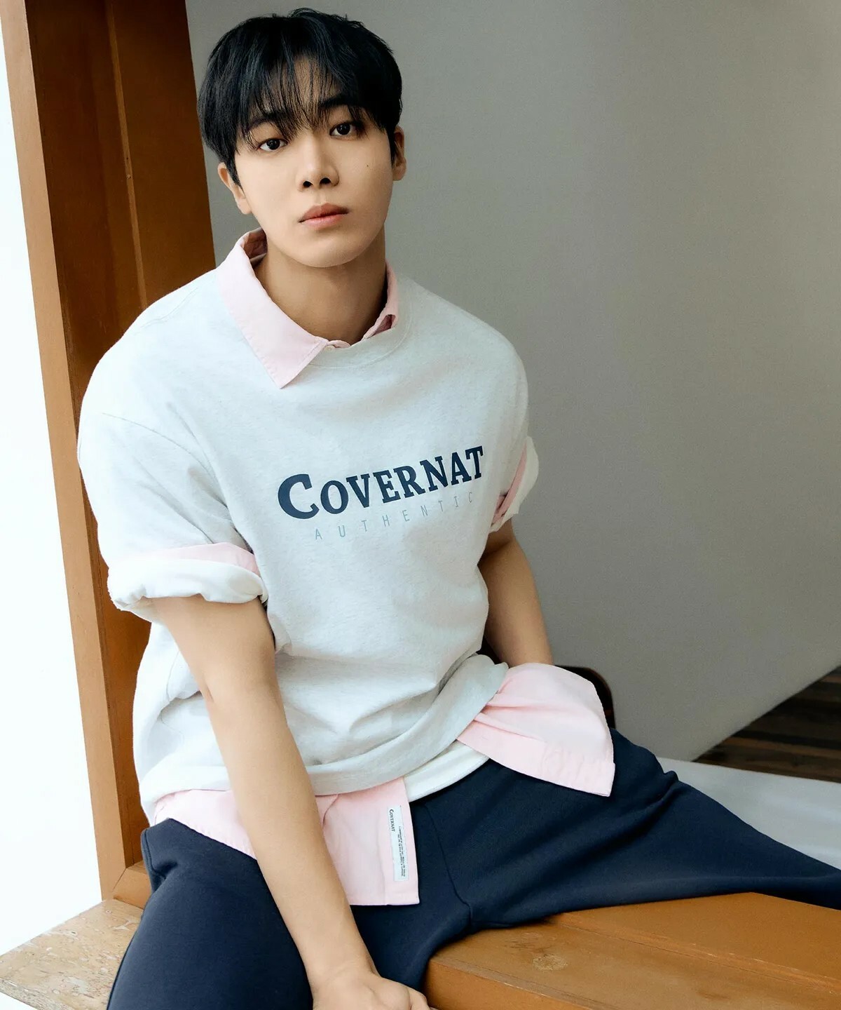 【OWN】Covernat 短袖上衣 經典 LOGO 休閒 熱門 素TEE 不分男女 黑 暗藍 天藍 青檸 白 白灰