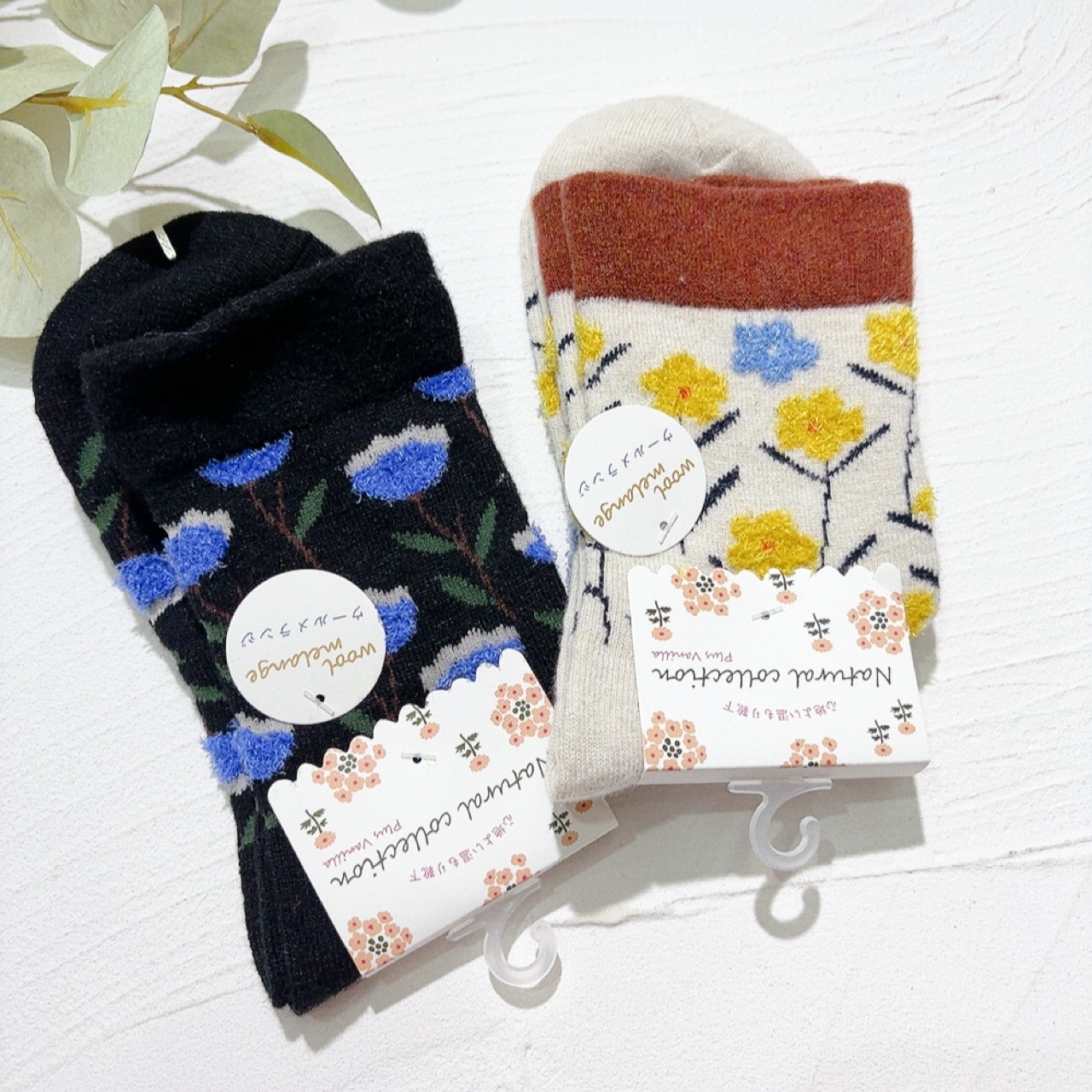 各款花卉圖案短襪