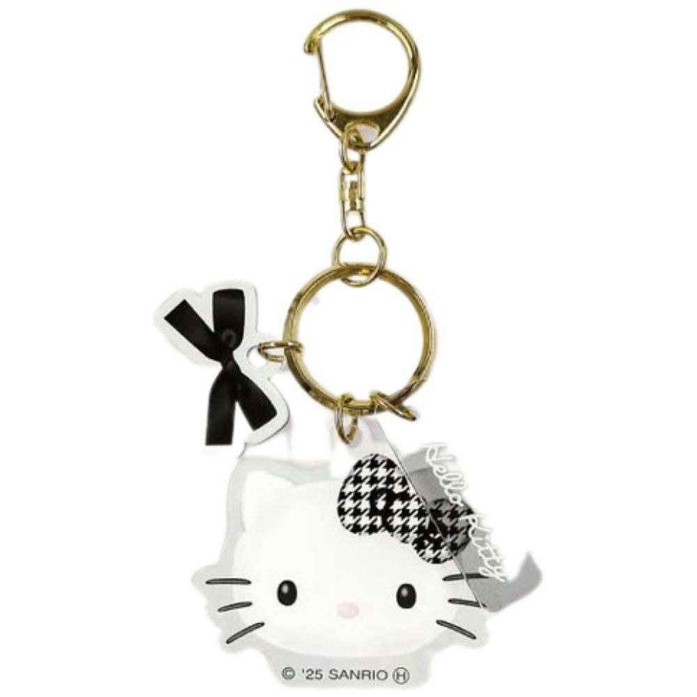 日本 Sanrio 亞克力千鳥格造型吊牌匙扣