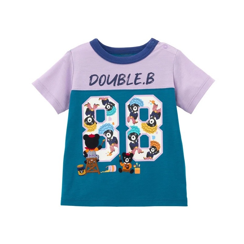 🐻🐰𝐌𝐢𝐤𝐢 𝐇𝐨𝐮𝐬𝐞 黑熊航海員/畫家刺繡短袖上衣