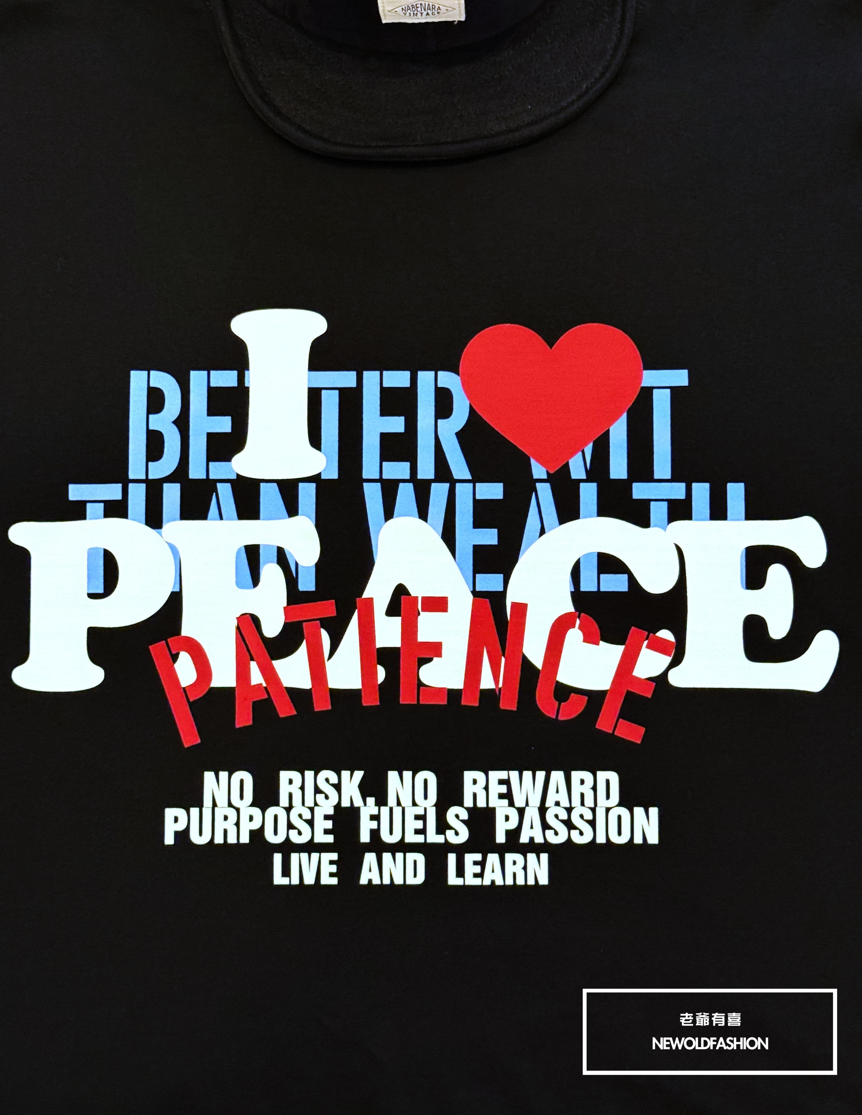 『新品上市』重磅PEACE愛心短T(NOF25038177)-黑