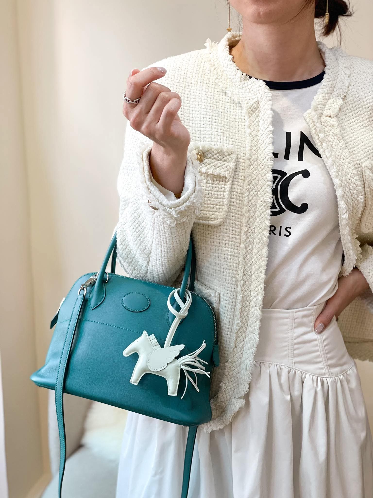 Preloved Hermès Bolide Swift Leather Malachite PHW HK$3x,xxx  (HK$2,000 即時落訂)