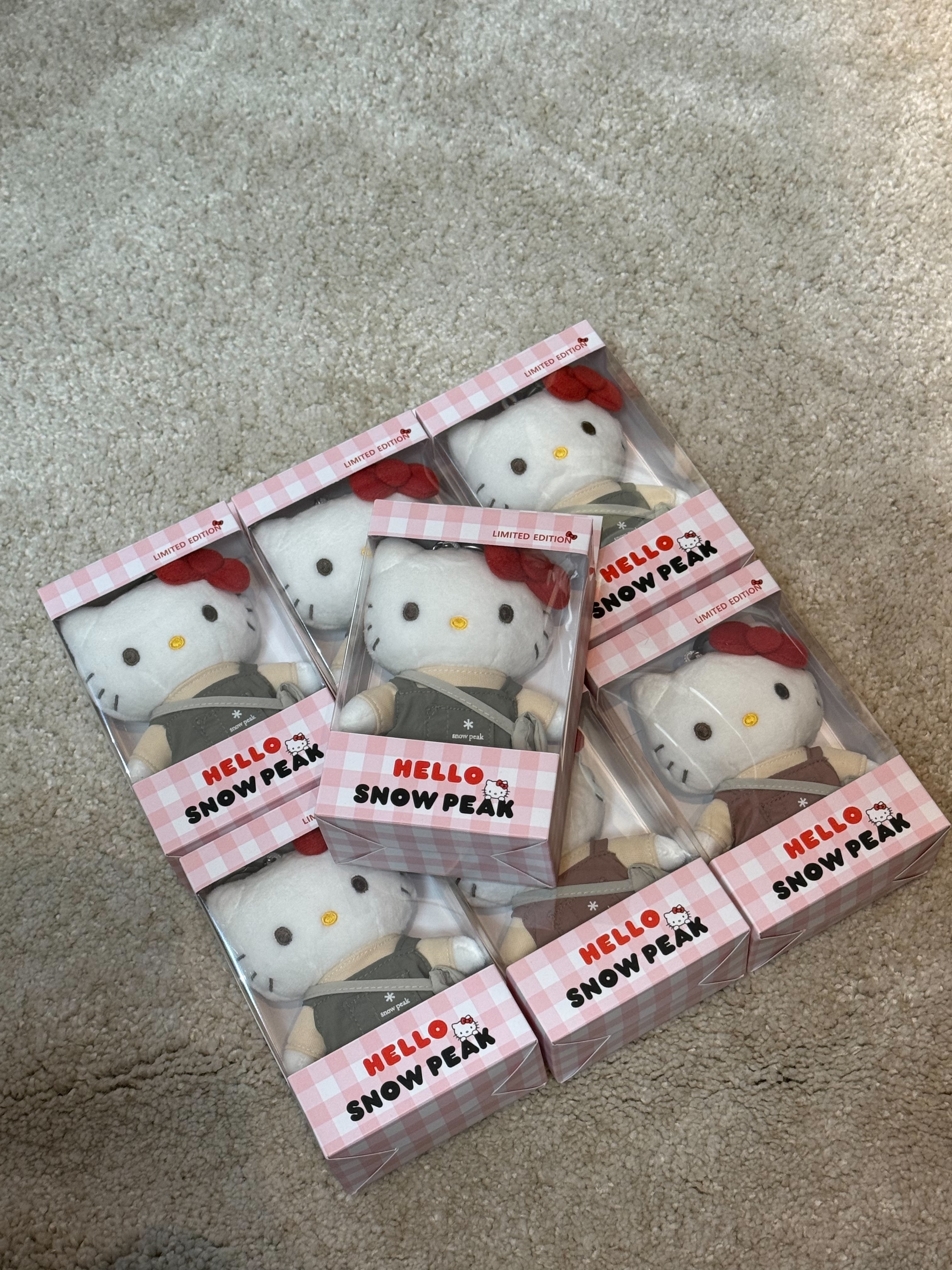 【代購】Snow Peak X Hello Kitty 聯名 鑰匙圈 吊飾 娃娃 公仔 S25SWFSU87