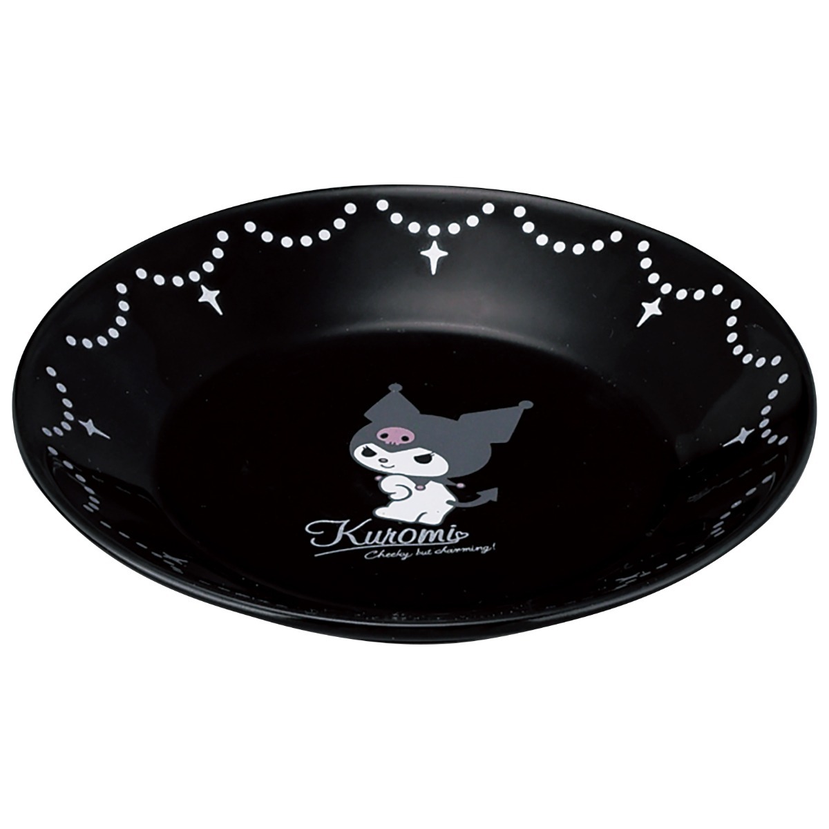 日本製 Sanrio Kuromi 黑色陶瓷碟