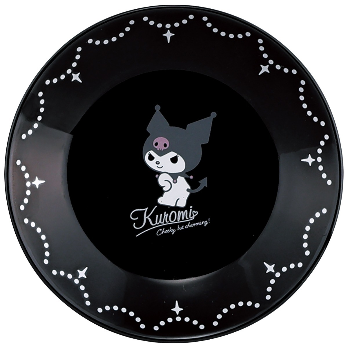 日本製 Sanrio Kuromi 黑色陶瓷碟