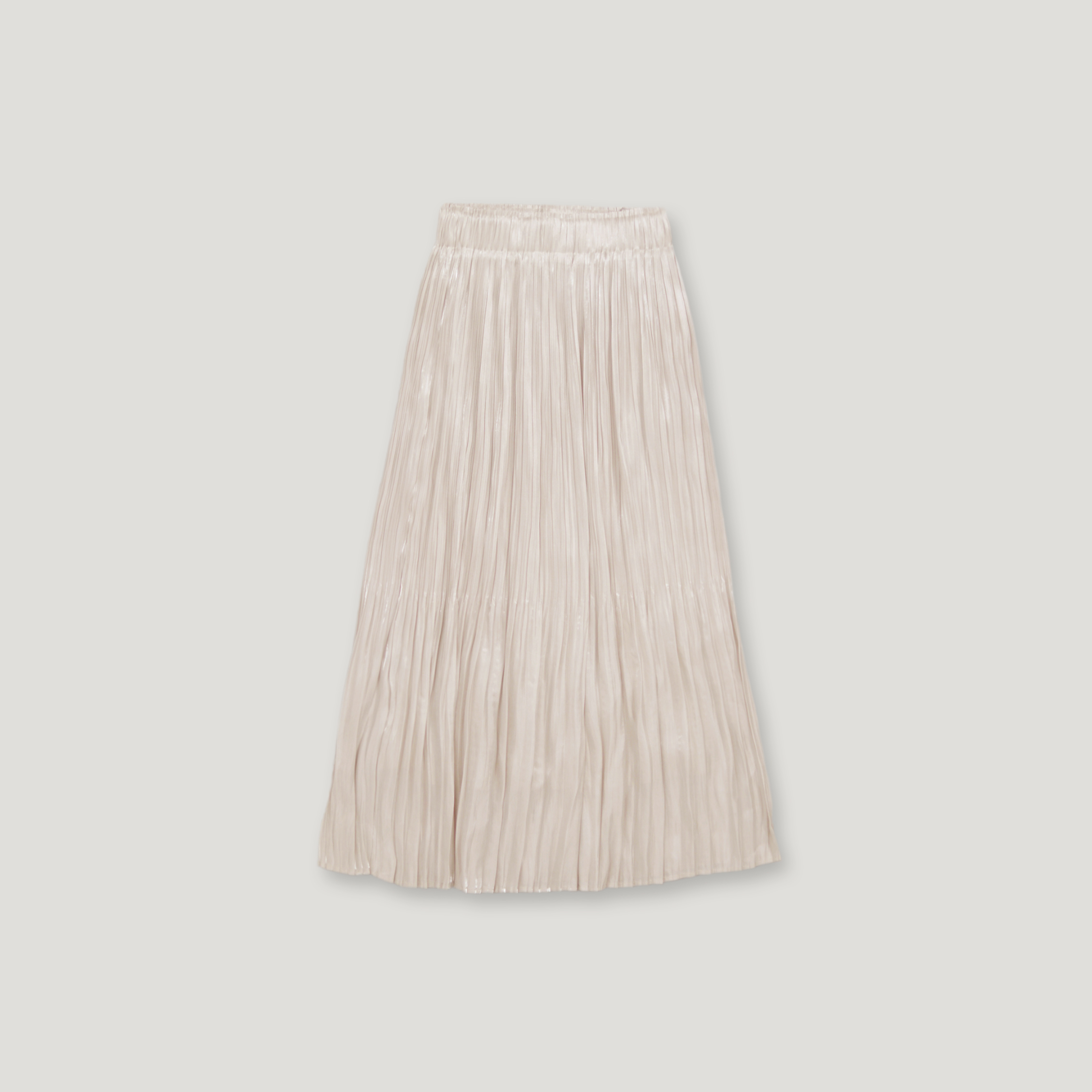 J.P.L. 高腰塔夫綢褶襉長裙 ╭ 4色 ╮