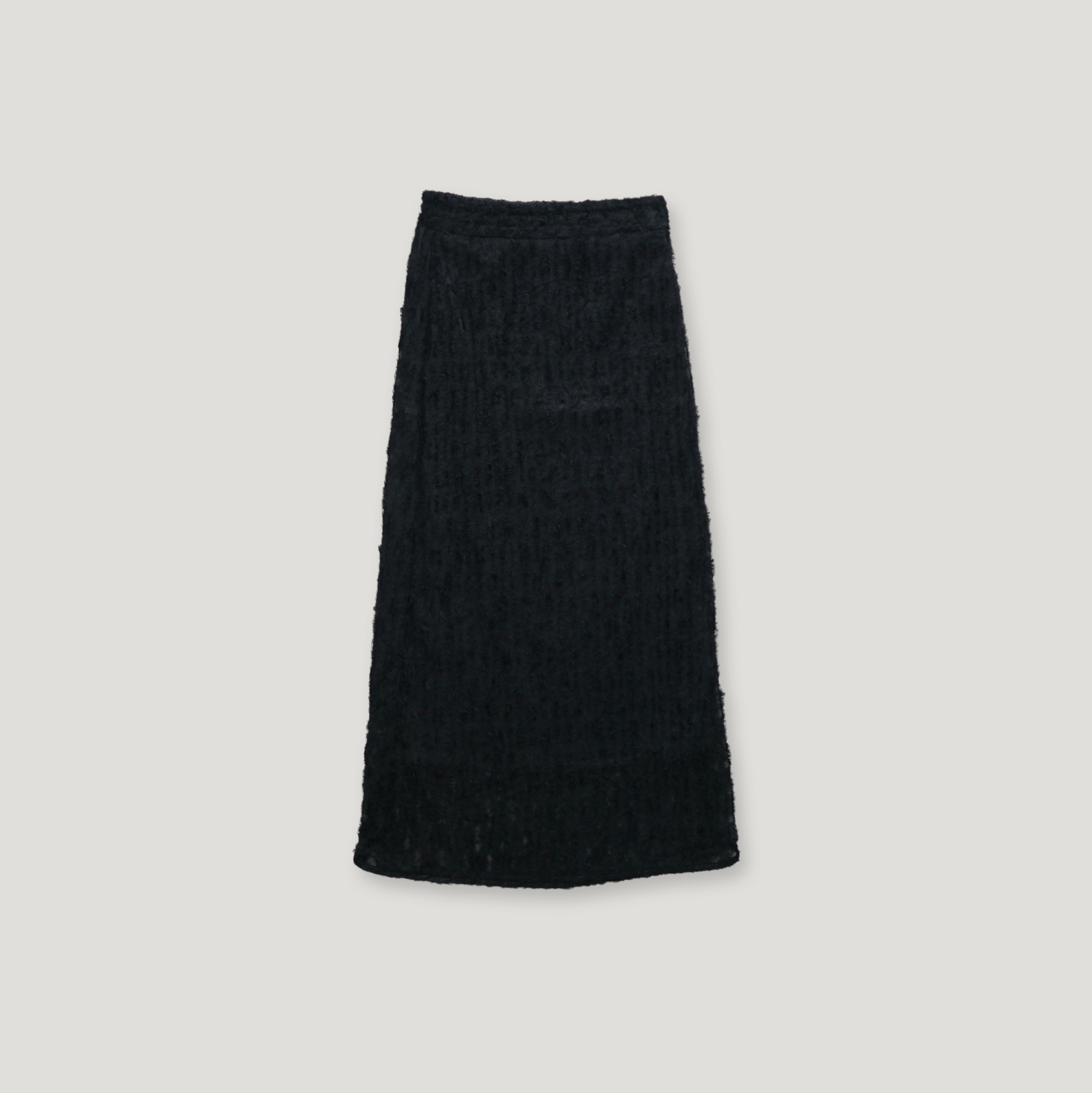 J.P.L. 高腰羽毛透紗長裙 ╭ 2色 ╮