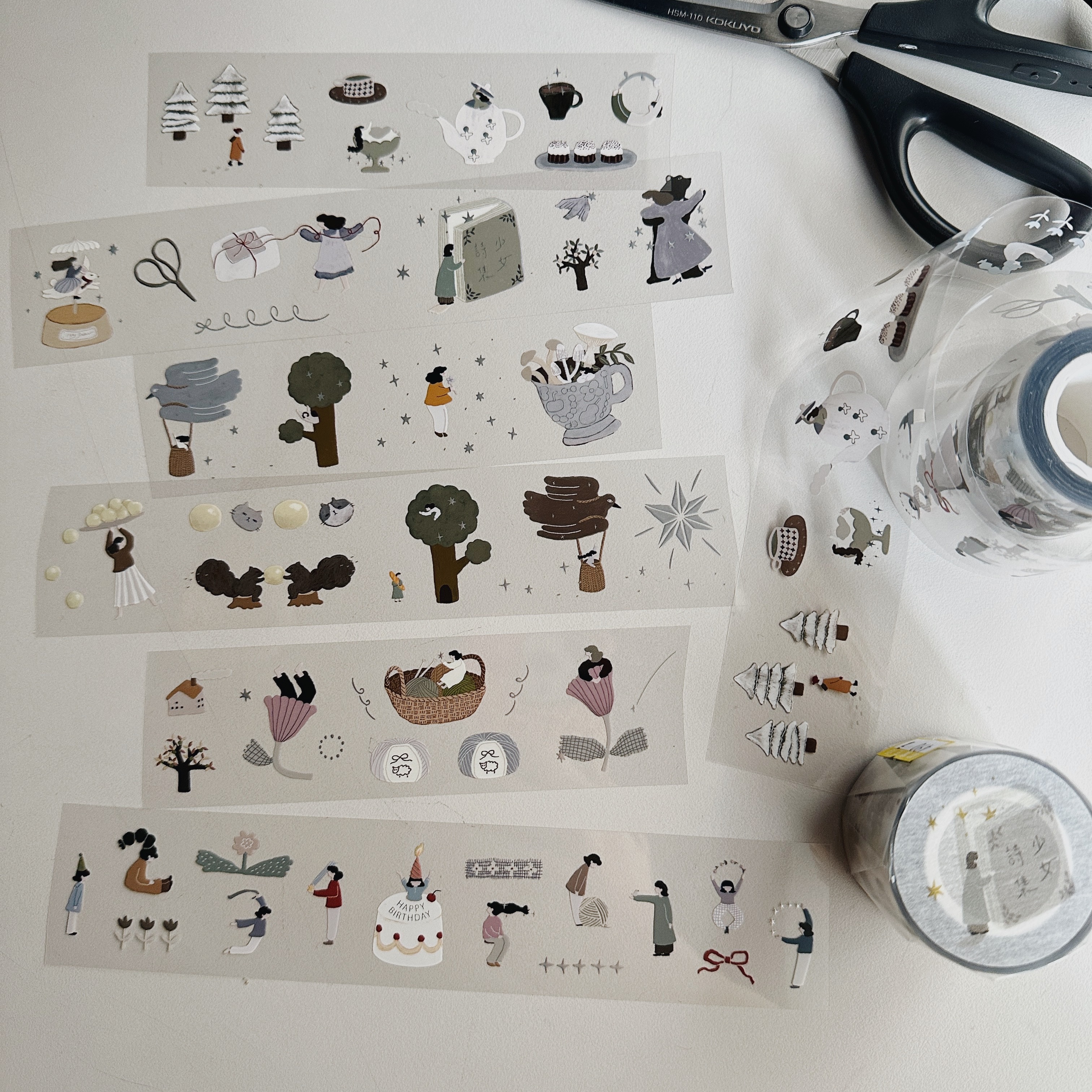 少女詩集 燙霧銀 亮面PET膠帶 ｜森空