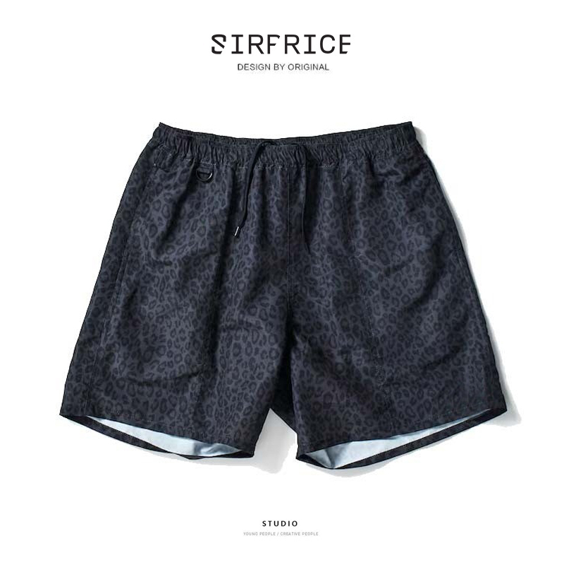 豹紋短褲 膝上 機能 防潑水