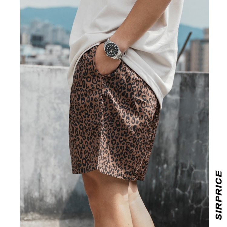 豹紋短褲 膝上 機能 防潑水