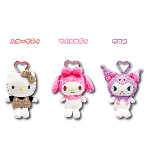 日本 Sanrio 豹紋款公仔包包匙扣